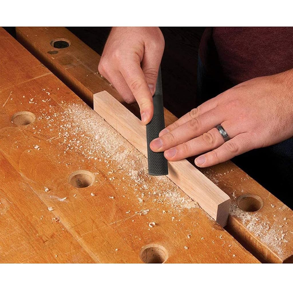 Serplex® 7.8 Inch 4 Way Wood Rasp 4 In 1 Hand Files for Carpentry Woodworking Half Round Flat Needle Sharping Soft Metal Tools 3PCS Serplex® 7.8 Inch 4 Way Wood Rasp 4 In 1 Hand Files for Carpentry Woodworking Half Round Flat Needle Sharping Soft Metal Tools 3PCS